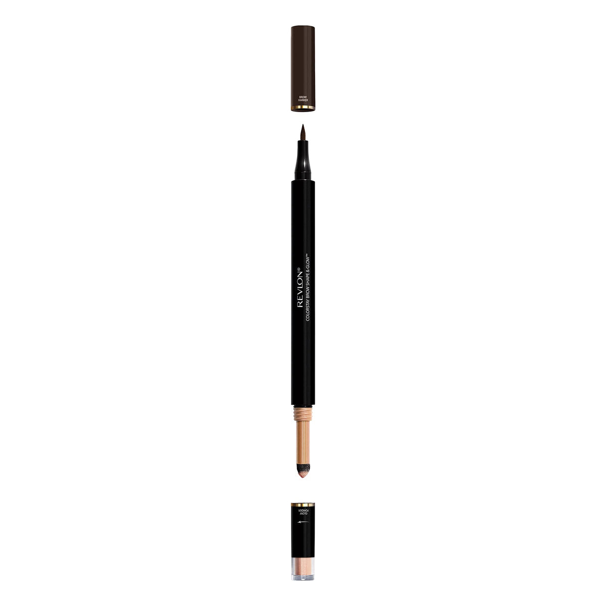Revlon Colorstay Shape & Glow Eye Brow Marker and Highlighter, Soft Black, 0.02 Oz (Marker), 0.008 Oz (Highlighter) Beauty & Personal Care REVLON