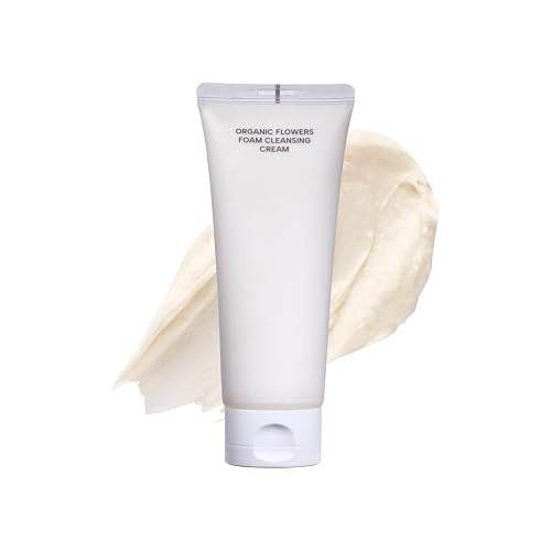 Whamisa Organic Flowers Foam Cleansing Cream, Foaming Face Wash, Skin-Comfort Formula for Gentle Wash, Rich Bubble Pore Care, Fermented Complex, 3 Day Beauty & Personal Care Whamisa