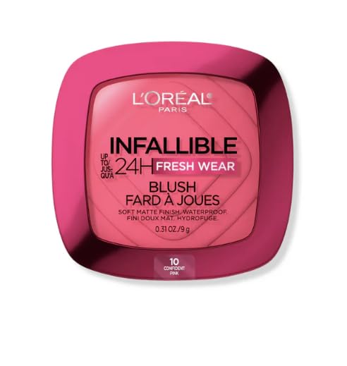 L'Oreal Paris Infallible Up to 24H Fresh Wear Soft Matte Blush, Blendable, Long-Lasting and Waterproof Cheek Make Up Beauty & Personal Care L'Oreal Paris