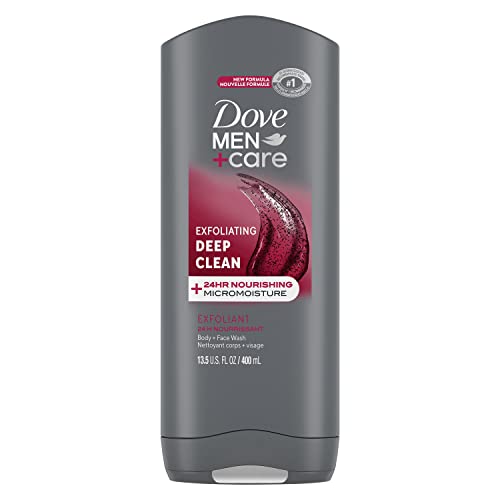 DOVE MEN + CARE Body and Face Wash Exfoliating Deep Clean Body Wash for Men with 24-Hour Nourishing Micromoisture Technology, 13.5 oz Beauty & Personal Care DOVE MEN + CARE