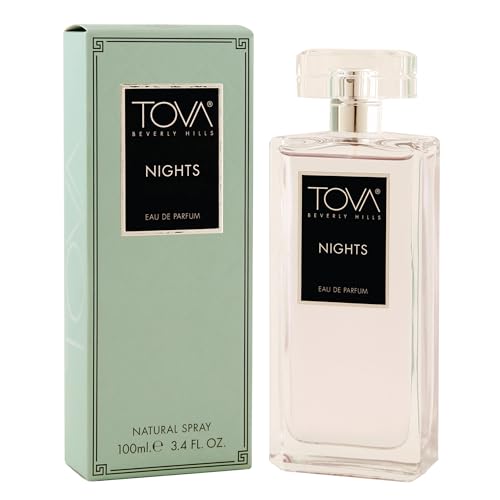 Tova Nights Eau de Parfum - Award-Winning Floral Musk Perfume for Women - Pear & Woods Scent - USA-Made & Cruelty-Free - 3.4 fl oz Beauty & Personal Care Tova