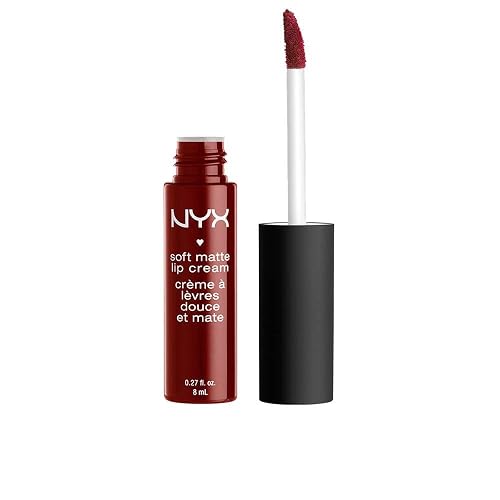 NYX PROFESSIONAL MAKEUP Soft Matte Lip Cream, Lightweight Liquid Lipstick - Madrid (Cranberry Red) Beauty & Personal Care NYX PROFESSIONAL MAKEUP