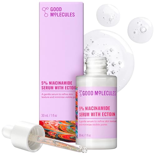 Good Molecules 5% Niacinamide Serum with Ectoin - Ultra Hydrating Serum to Target Enlarged Pores and Blemishes - Moisturizing, Pore Minimizer for Face Beauty and Personal Care Good Molecules Default Title