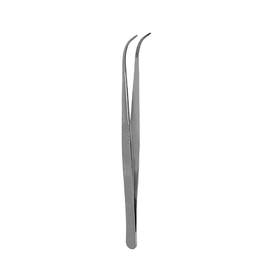 Splinter Forceps - Fine Point - Tweezers Stainless Steel Straight & Curved (Curved 6") Beauty and Personal Care SURGICAL ONLINE
