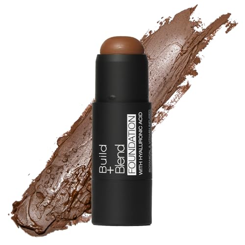 Palladio BUILD & BLEND Foundation Stick, Medium Coverage Buildable Contour Stick for Face, Ultra Blendable Creamy Formula for a Natural Shine Free Beauty & Personal Care Palladio