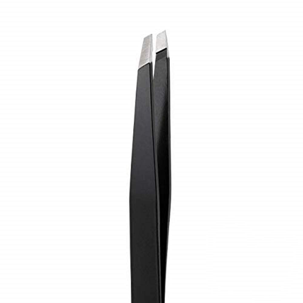 Rubis Classic Stainless Steel Slanted Tweezers for Precise Eyebrows and Hair Removal, 1K104, Made in Switzerland, Black Beauty & Personal Care Rubis