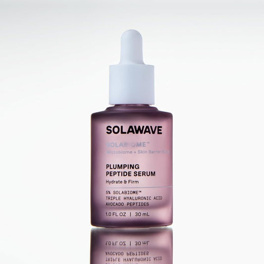 Solawave Plumping Peptide Lifting Serum with Triple Hyaluronic Acid, Probiotics, Avocado Vegan Peptides for Collagen and Radiant Complexion Beauty & Personal Care Solawave