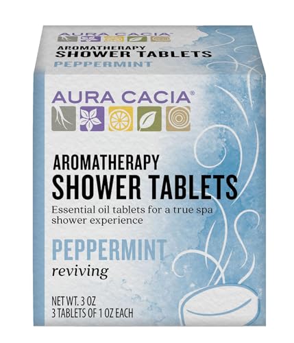 Aura Cacia Aromatherapy Shower Tablets, Reviving Peppermint, 3 Ounce (Pack of 3) Beauty & Personal Care Aura Cacia