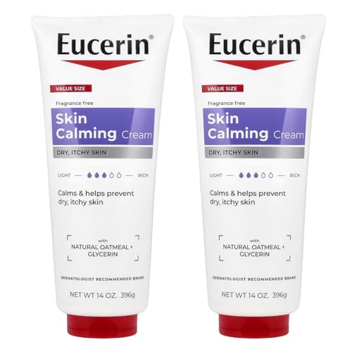 Eucerin Skin Calming Natural Oatmeal Enriched Creme 14 oz (Pack of 2) Beauty & Personal Care Eucerin