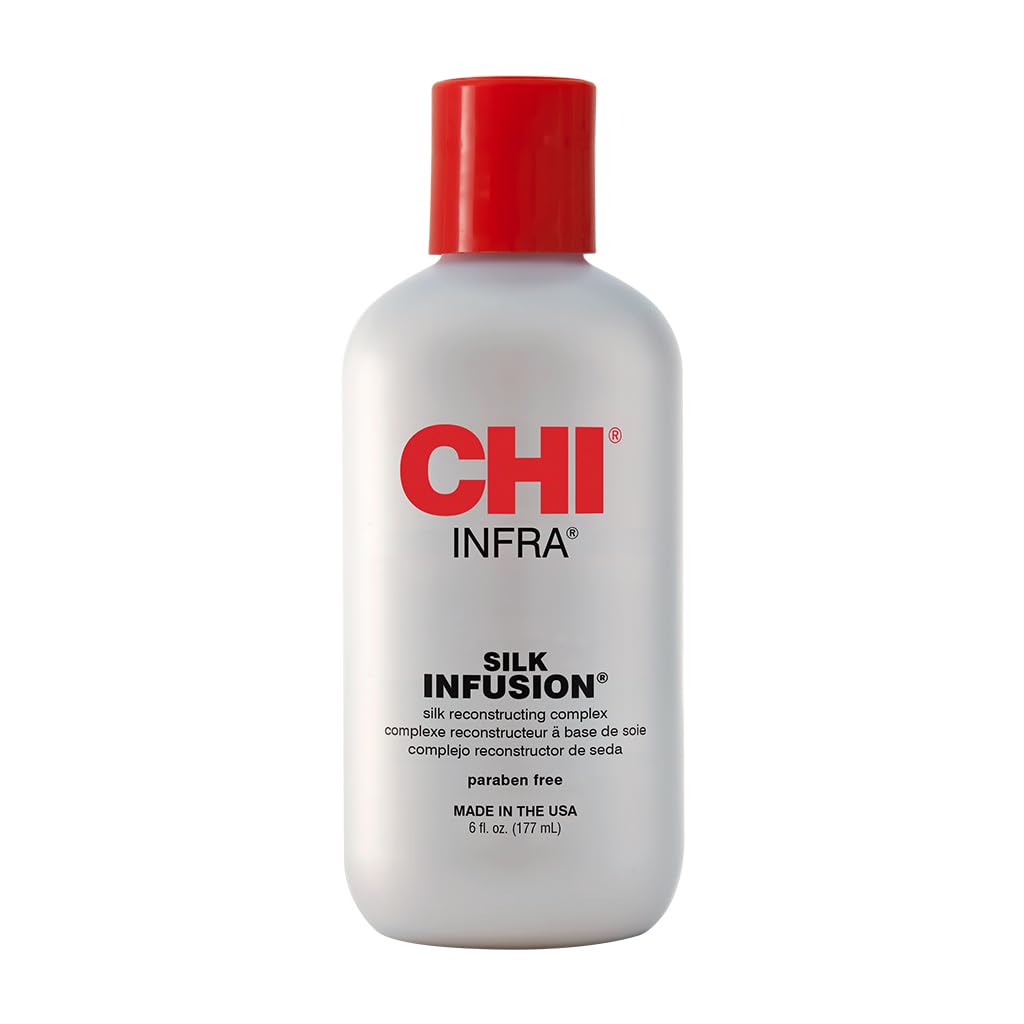 CHI Infra Silk Infusion, Silk Reconstructing Leave-In Hair Treatment for Creating Smooth, Shiny, Strong Hair, 6 Oz Beauty and Personal Care CHI Default Title