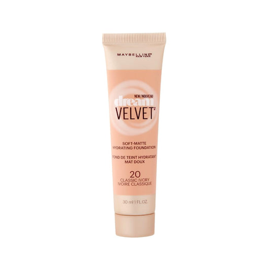 Maybelline New York Dream Velvet Soft-Matte Hydrating Foundation, Classic Ivory, 1 fl. oz.