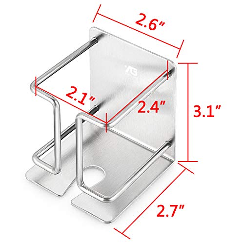 Linkidea Wall Mounted Electric Razor Holder Wall Mounted Stainless Steel Wall Mounted Electric Razor Storage Shelves Bathroom Accessories for Home Beauty and Personal Care Linkidea