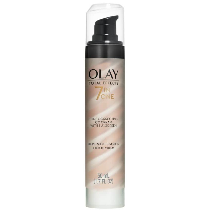 Olay Total Effects Tone Correcting SPF 15 Light to Medium UV Moisturizer, 1.7 OZ (Pack of 3) Beauty & Personal Care Olay