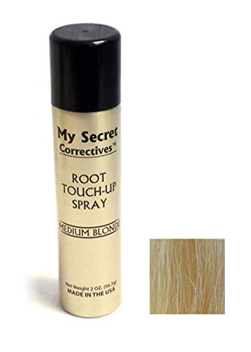 My Secret Correctives Hair Highlighter and Root Touch-up Spray - MEDIUM BLONDE - 2oz Beauty & Personal Care My Secret Correctives