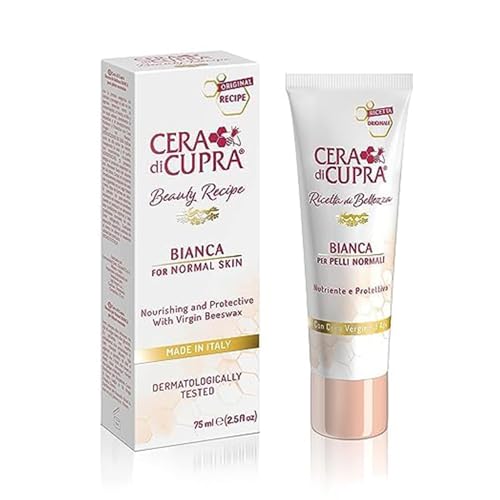 CERA DI CUPRA Bianca Face Cream Moisturizer for Normal and Oily Skin - Nourishing and Protective Formula with Virgin Beeswax (2.5 Fl Oz / 75 ml) Beauty & Personal Care CERA DI CUPRA