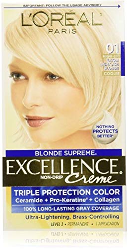L'Oreal Paris Excellence Creme Haircolor, Extra Light Natural Ash Blonde [01] (Pack of 2) Beauty & Personal Care L'Oreal Paris