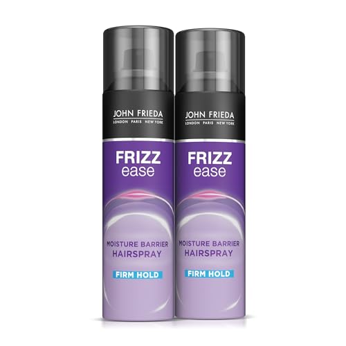 John Frieda Frizz Ease Moisture Barrier Hairspray, Firm Hold Hairspray, Seals Out Moisture, Blocks Frizz, Protects Against Heat, and Keeps Hair Beauty & Personal Care John Frieda