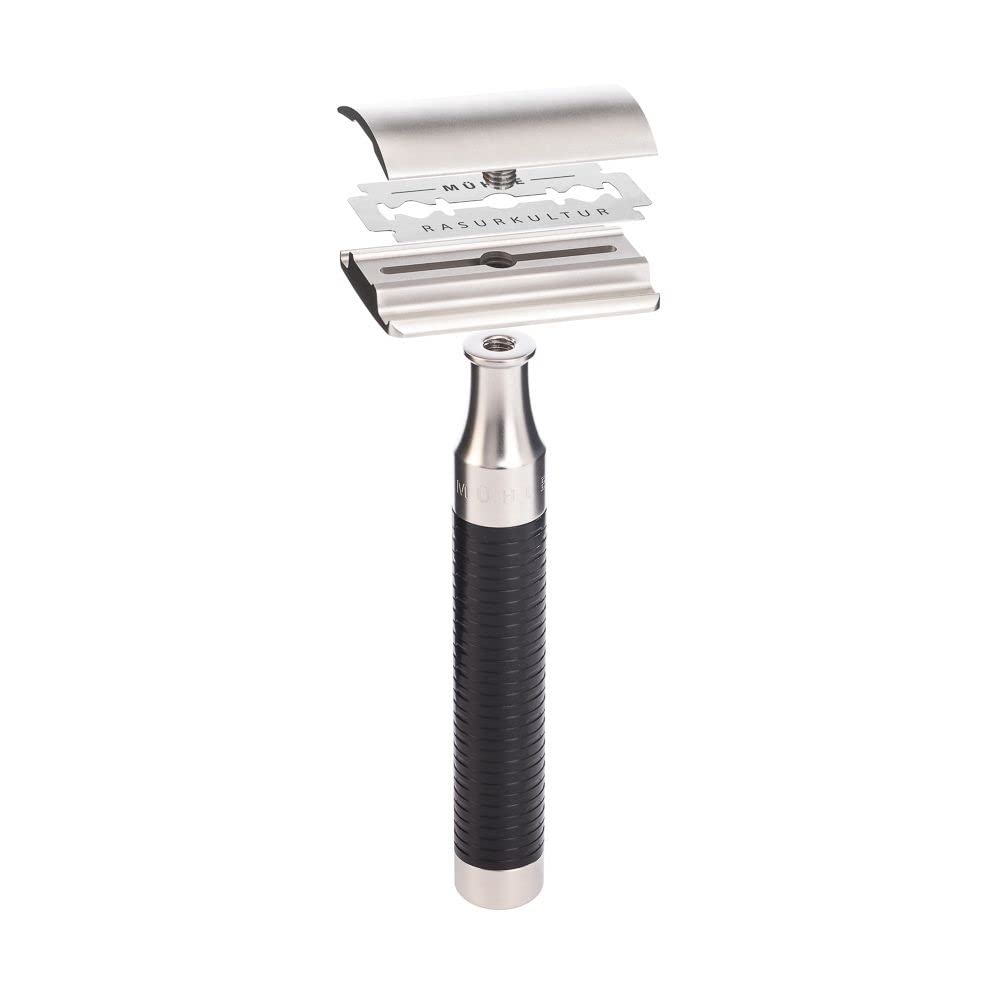 MÜHLE Rocca Stainless Steel Black Safety Razor Beauty and Personal Care MÜHLE