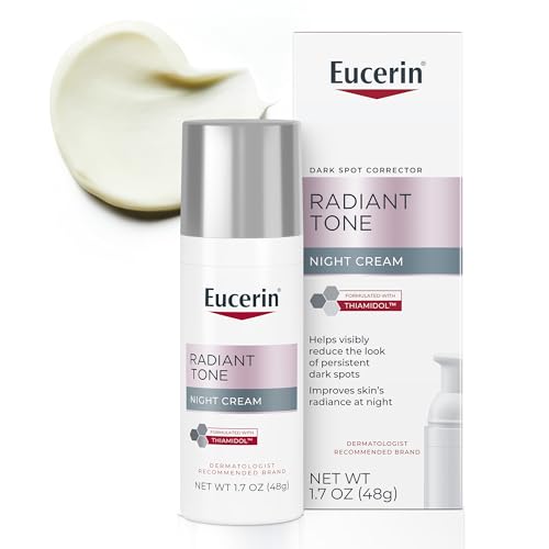 Eucerin Radiant Tone Night Cream, Dark Spot Corrector with Thiamidol, Night Moisturizer for Face, All Skin Types, 1.7 Oz Bottle Beauty and Personal Care Eucerin Default Title