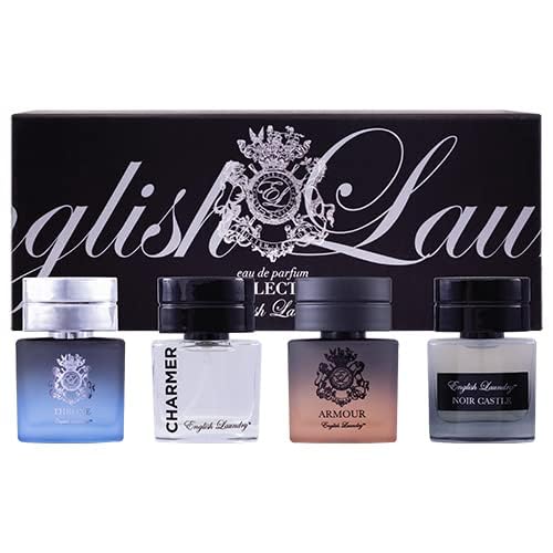 English Laundry Men's 20ml Coffret Collection, Throne, Armour, Noir Castle, Charmed EDP Beauty & Personal Care English Laundry