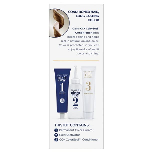 Clairol Nice 'n Easy Permanent Color 6.5 Natural Lightest Brown 1 ea (Pack of 3) Beauty & Personal Care Clairol