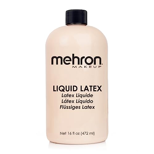 Mehron Makeup Liquid Latex (16 oz) (Light Flesh) Beauty & Personal Care Mehron