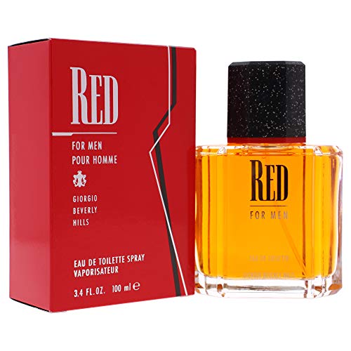 Giorgio Beverly Hills Men's Cologne, Red, Eau De Toilette EDT Spray, 3.4 fl oz Beauty & Personal Care Giorgio