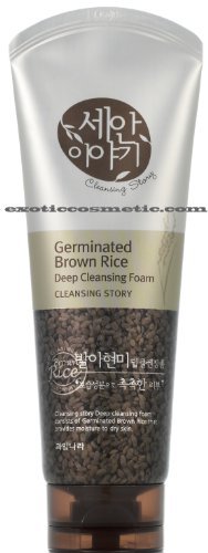 New Cleansing Story Natural Facial Deep Cleansing Foam - Brown Rice Beauty & Personal Care Kwailnara