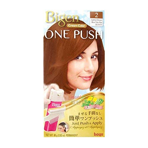 Bigen Cream Color One Push #2 Lightest Brown Beauty & Personal Care Bigen
