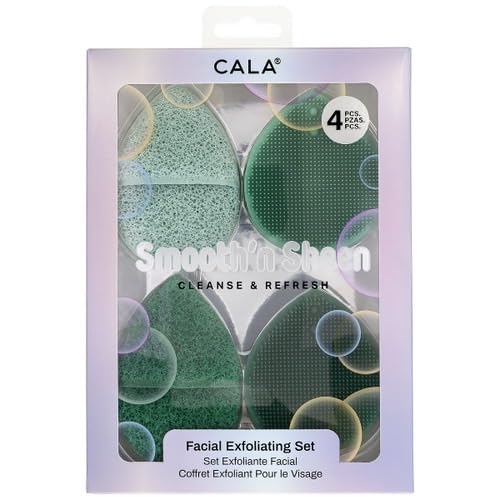 CALA® Smooth'n Sheen Facial Exfoliating Set (4PK) Beauty & Personal Care Spa Solutions