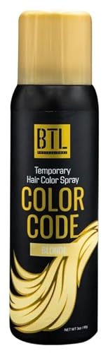 BTL Professional BTL Color Code Temporary Hair Color Spray-On! Vibrant & Easy to Wash | Fast Drying (3oz/80g) (Blonde, 3oz/80g) Beauty & Personal Care BTL Professional