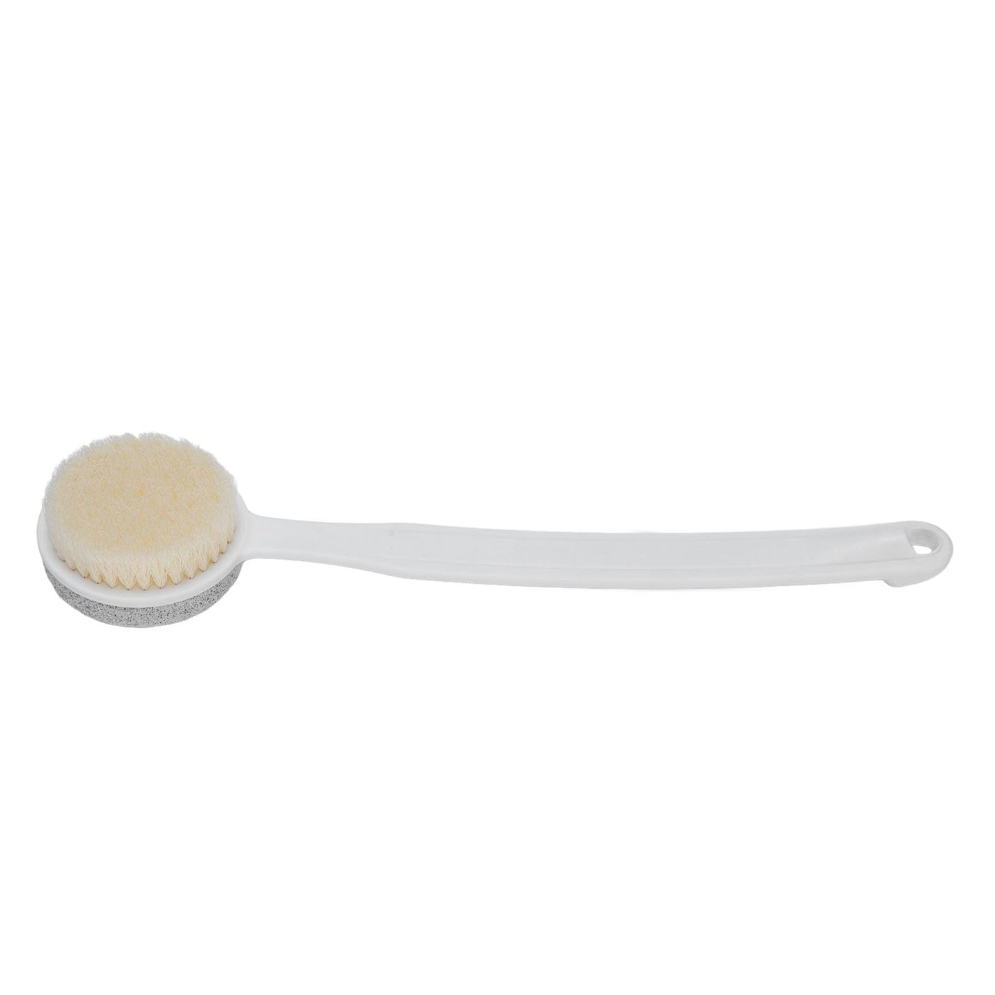 Foot Scrubber Stone and Shower Brush Long Handle Body Brush Hanging Hole 2 in 1 Footcare Tool for Shower and Exfoliation Beauty and Personal Care ZJchao