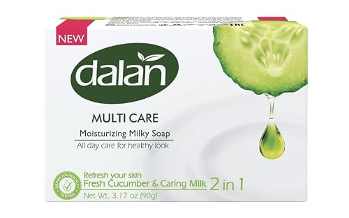 Dalan Multi Care Moisturizing Soap 2 in 1 (Fresh Cucumber & Caring Milk, 6 Pack) Beauty & Personal Care Dalan