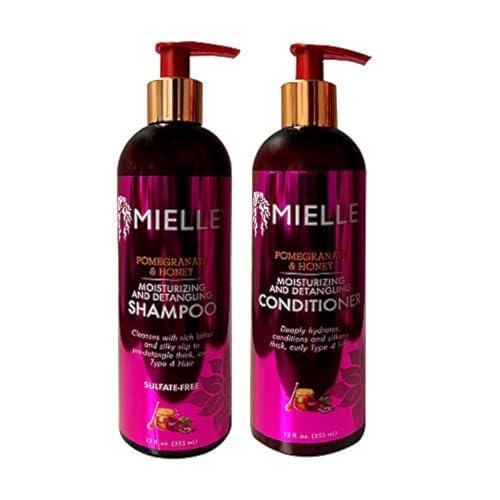 Mielle Pomegranate & Honey Moisturizing/Detangling Shampoo and Conditioner SET (12 fl. oz Each) Beauty & Personal Care Mielle Organics