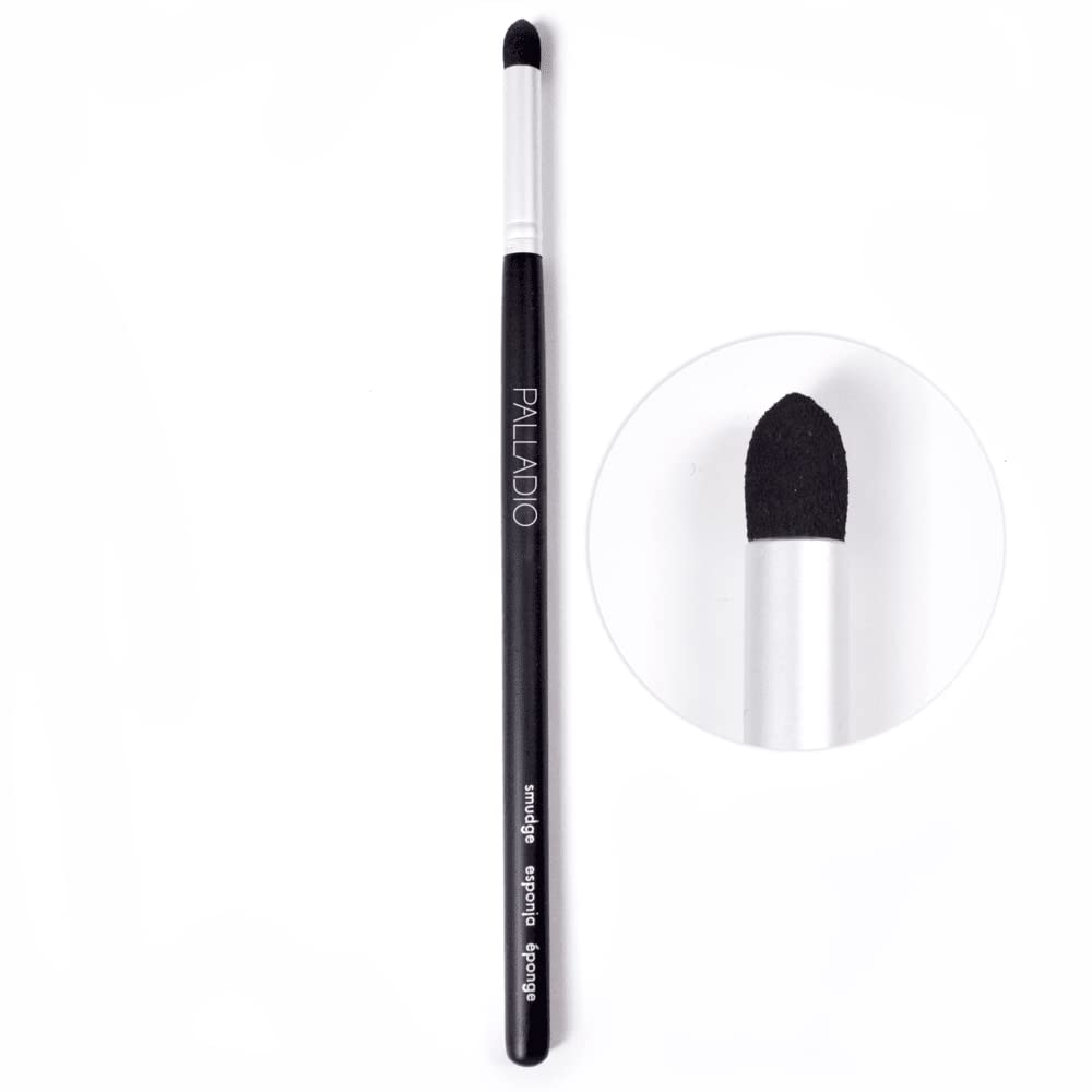 Palladio Smudge Brush, Pointed Sponge Applicator Flawless Blending, Smooth Finish, Synthetic Sponge, Soft Feel, Comfortable Grip, Professional Beauty & Personal Care Palladio