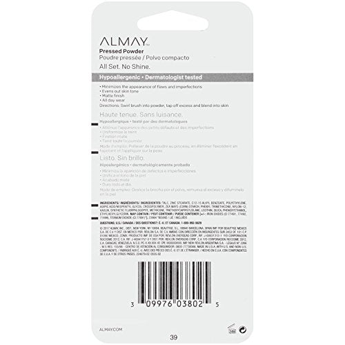 Almay Pressed Powder, Skin Tone Matching, Hypoallergenic-Fragrance Free, 200 Light Medium Mine, 0.20 Oz Beauty & Personal Care Almay
