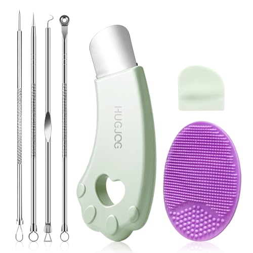 HUGJOG Blackhead Remover Tools for Face, Black Head Remover for Nose, 304 Stainless Steel Pore Extractor Spatula for Deep Pore Cleaning with Soft Beauty and Personal Care HUGJOG Default Title
