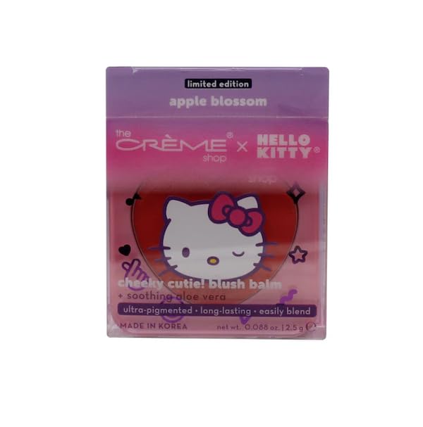 THE CRÈME SHOP X HELLO KITTY(PURPLE) BLUSH BALM - APPLE BLOSSOM, 1 Count (Pack of 1) Beauty & Personal Care The Crème Shop