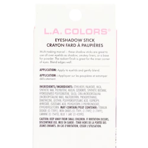 LA Colors Eyeshadow Stick and Eyeliner, Fashionista (Purple), 0.07 oz