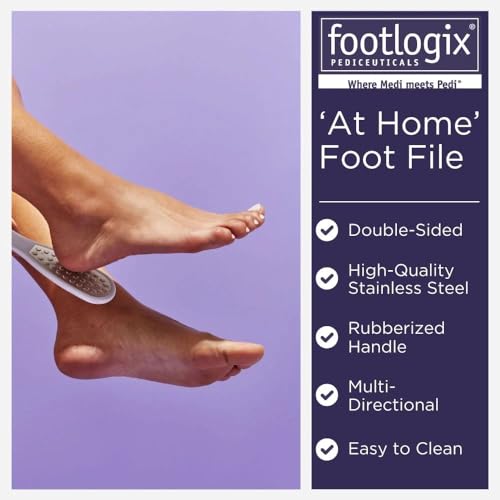 Foot Care Callus Softener - Footlogix Callus Softener Spray & Double Sided Foot File Set for Dry, Rough, Cracked Heel - Feet Exfoliator & Scrubber Beauty & Personal Care FOOTLOGIX