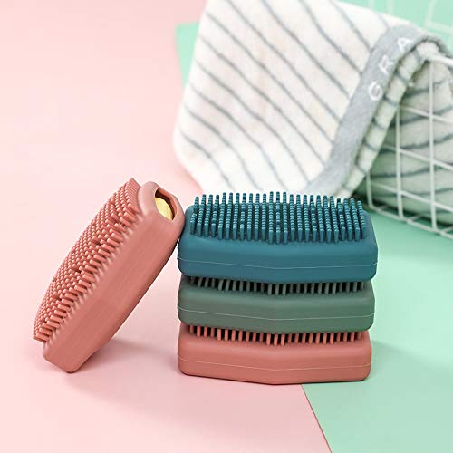 Exfoliating Towel for Body Bath Brush Bathroom Products Silicone Body Brush Bath Belt Scrub Back Brush Belt Wash Clean Bath Exfoliating Cloth Scrubber Beauty and Personal Care zxb-shop