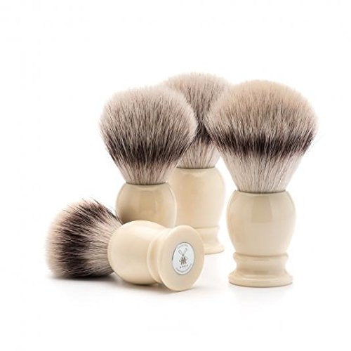 MÜHLE Classic Small Faux Ivory Silvertip Fiber Shaving Brush - Synthetic Luxury Shave Brush for Men, Rich Lather Beauty and Personal Care MÜHLE