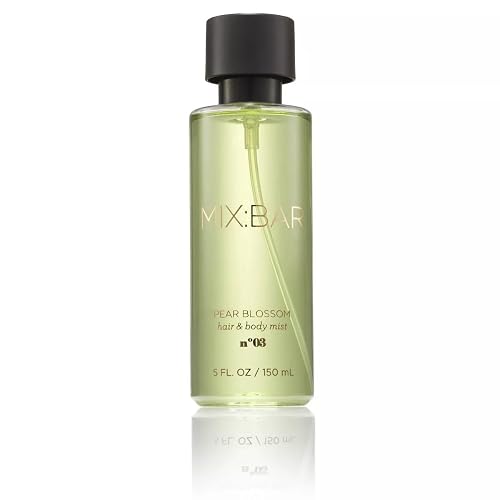 MIX:BAR Pear Blossom Hair + Body Mist, Bedroom Linen Spray - Notes of Pear, Petals, Apple, White Musk, Fruity Scent, 5oz Beauty & Personal Care MIX:BAR