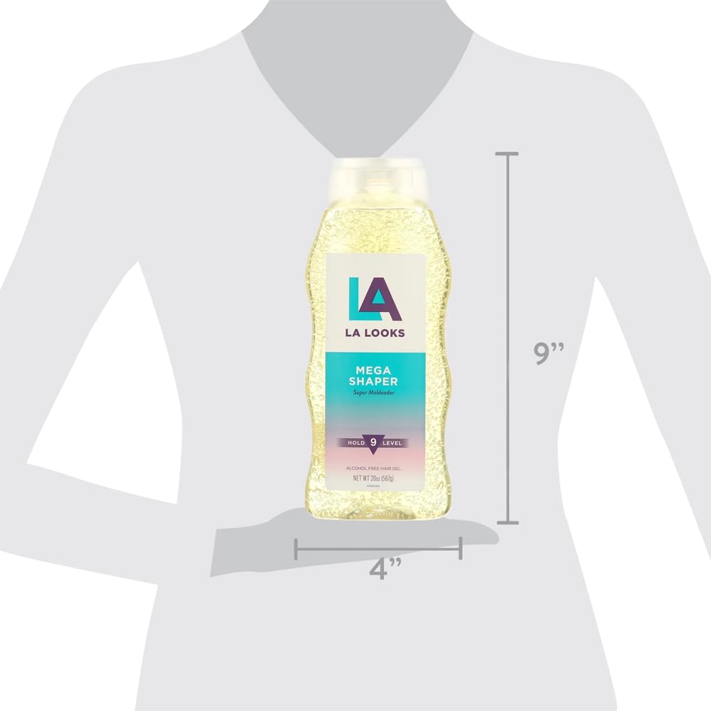 L.A. Looks Mega Shaper Hair Gel - Hold 9 Level - 20 Oz (567g) Beauty & Personal Care L.A. Looks