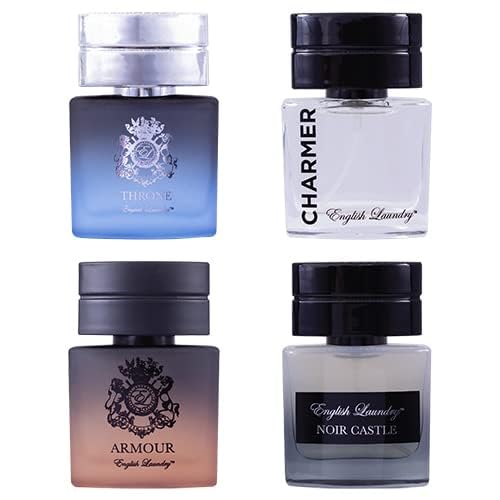 English Laundry Men's 20ml Coffret Collection, Throne, Armour, Noir Castle, Charmed EDP Beauty & Personal Care English Laundry