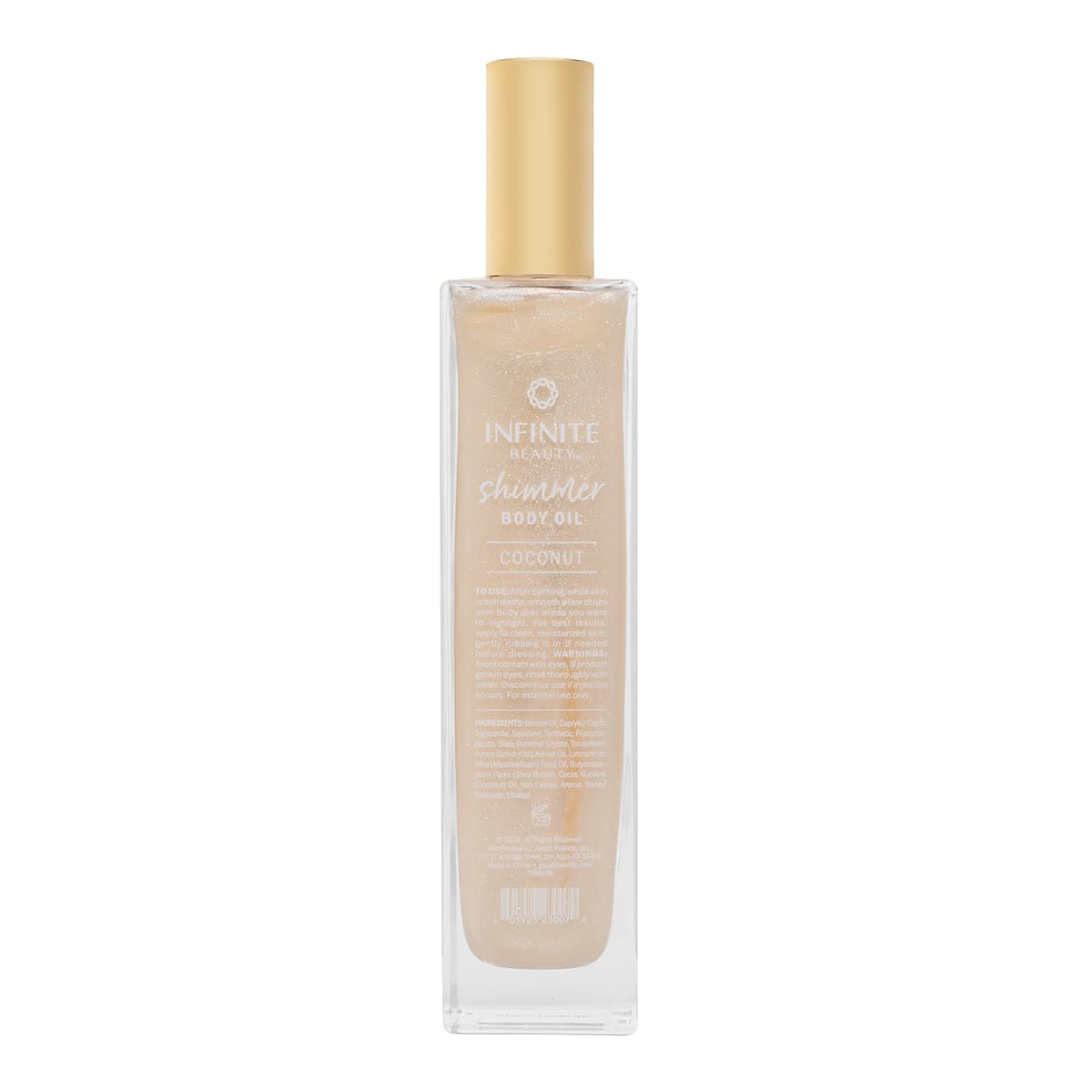 Infinite Beauty Shimmer Body Oil - 5 Fl Oz | Coconut & Gold Glitter for Radiant Skin | Hydrating & Illuminating | Perfect After Bath | Adds a Beauty & Personal Care Infinite Beauty