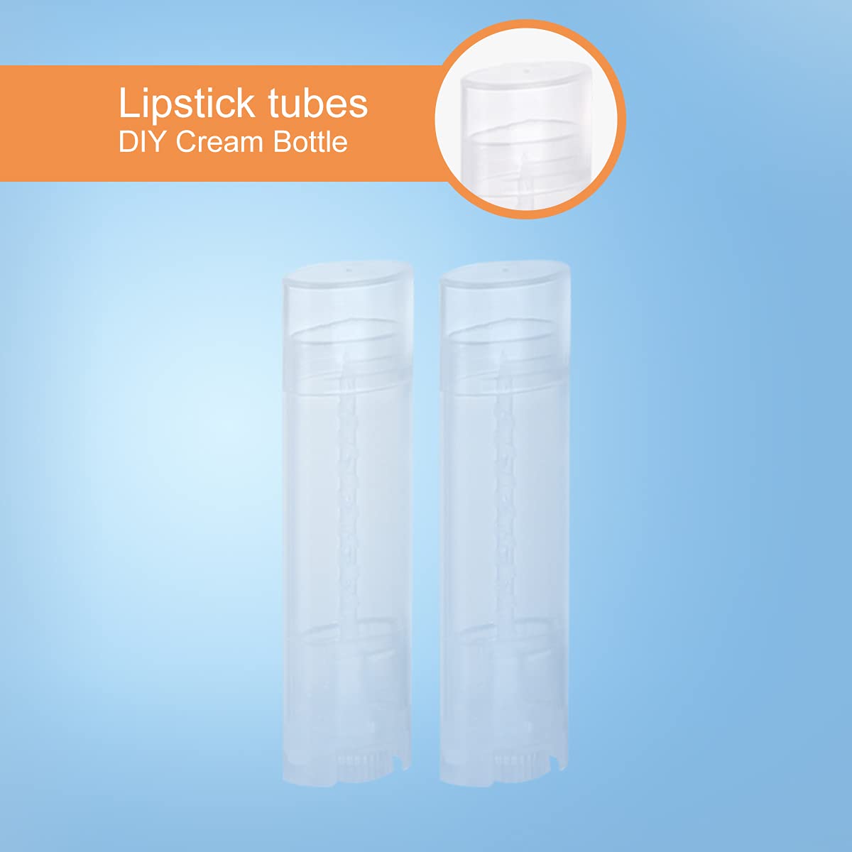 Ewanda store 5ml Oval Lip Balm Tubes,100PCS Plastic Clear Empty Oval Oval Deodorant Containers Lip Gloss Container Holder With Caps Beauty and Personal Care Ewanda store