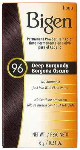 Bigen Permanent Powder Hair Color 96 Deep Burgundy 1 ea 0.21 oz Beauty & Personal Care Bigen