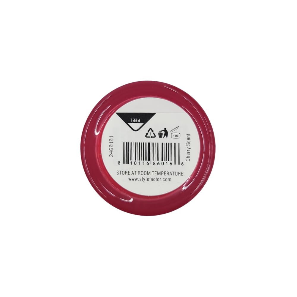 Style Factor EDGEBOOSTER Strong Hold Water-Based Pomade 0.85 Oz Mini Travel Size (0.85 Fl Oz (Pack of 1), Cherry) Beauty & Personal Care Style Factor