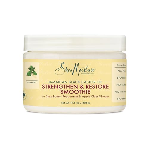 Shea Moisture Jamaican Black Castor Oil Strengthen & Restore Smoothie Cream for Unisex, 12 Ounce Beauty & Personal Care SheaMoisture